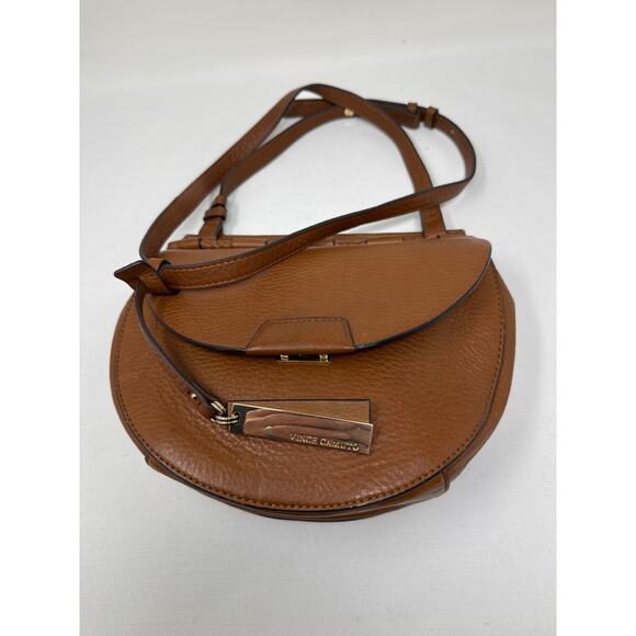 Vince Camuto Crossbody Butter Soft Brown Leather Nice! - Picture 3 of 12
